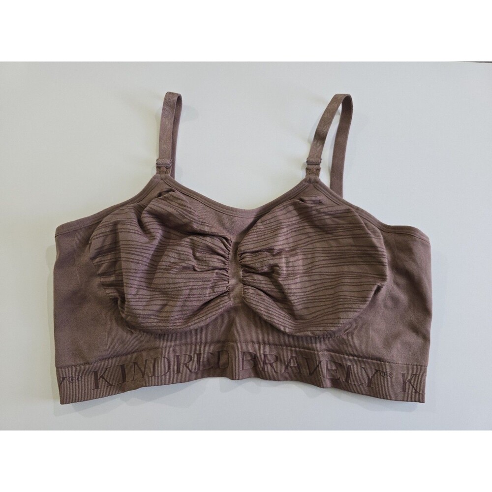 Kindred Bravely Pumping Nursing Bra XXL Hands Free Comfort Lounge Mauve Pink - Picture 10 of 11